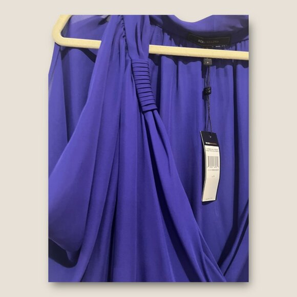 NWT: BCBGMAXAZRIA SILK WRAP TOP WITH OPEN SLEEVES, SZ: S - Picture 2 of 14
